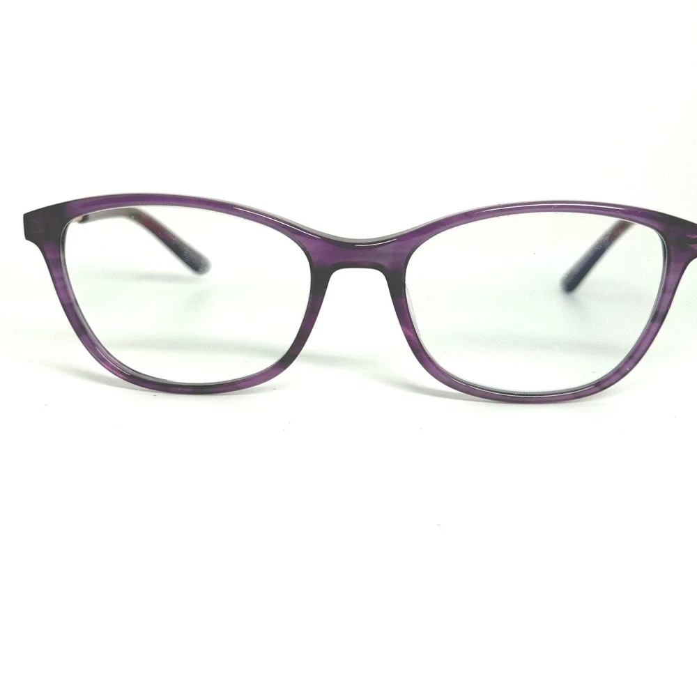 Helium‎ 4462 Purple Rose Gold Eyeglasses Frames 54-18-140 Glitter Temple 22126